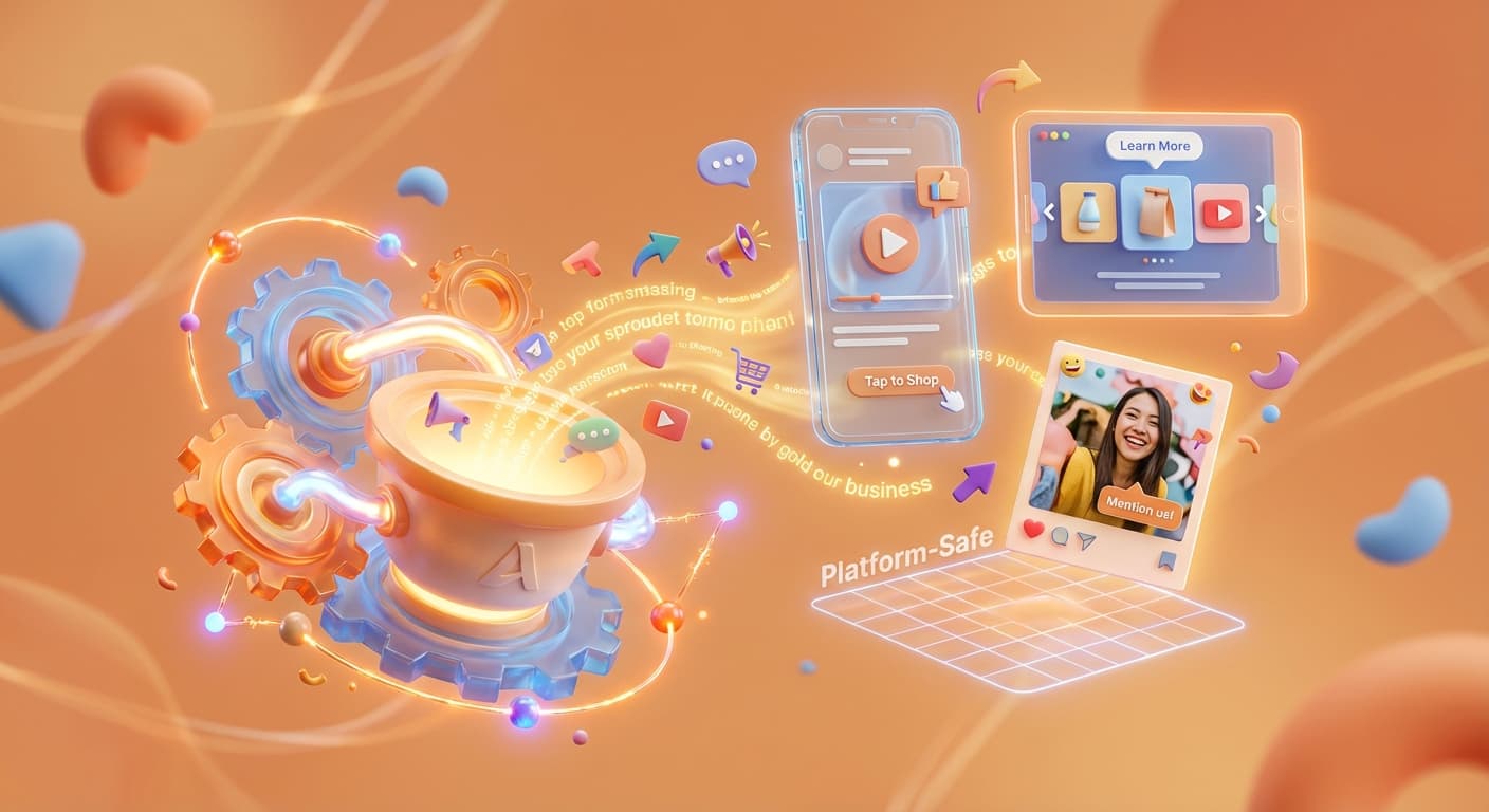 AI generated social ad visual mockup