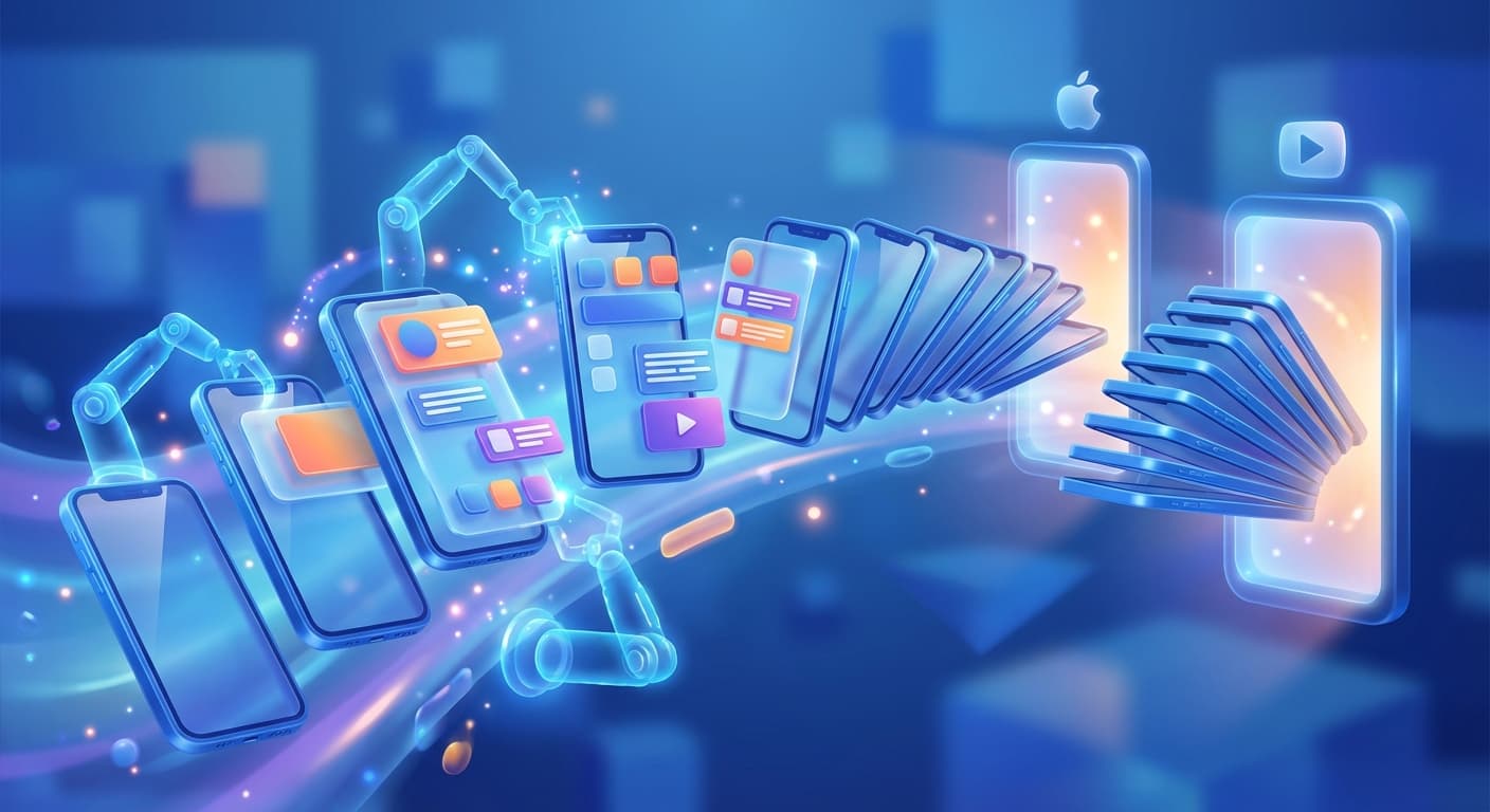 AI generated App Store screenshot hero visual