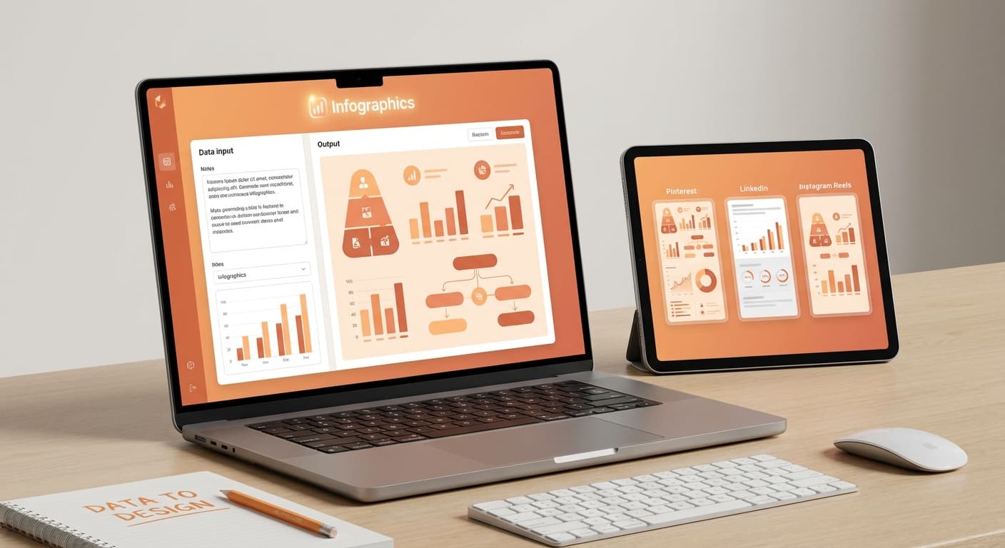 AI generated infographic panels visual