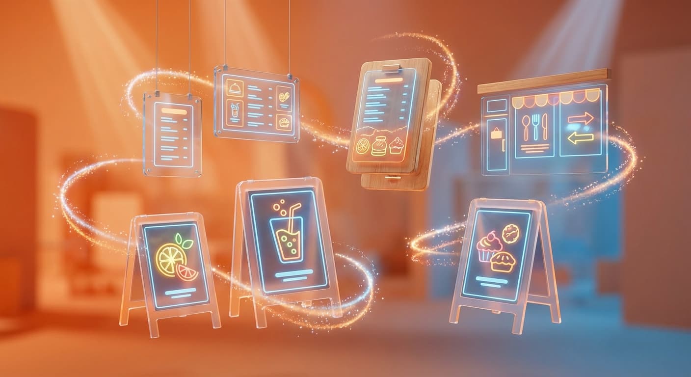 Menu & Signage AI generation preview